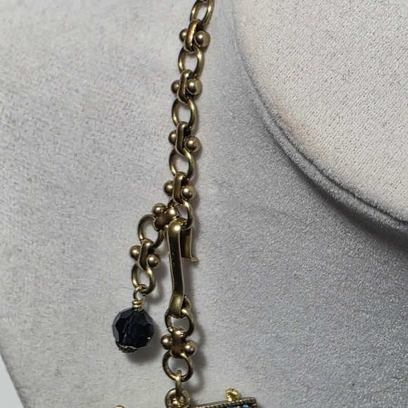 Heidi Daus Crystal Swirl Statement Necklace Peacock - Picture 4 of 7